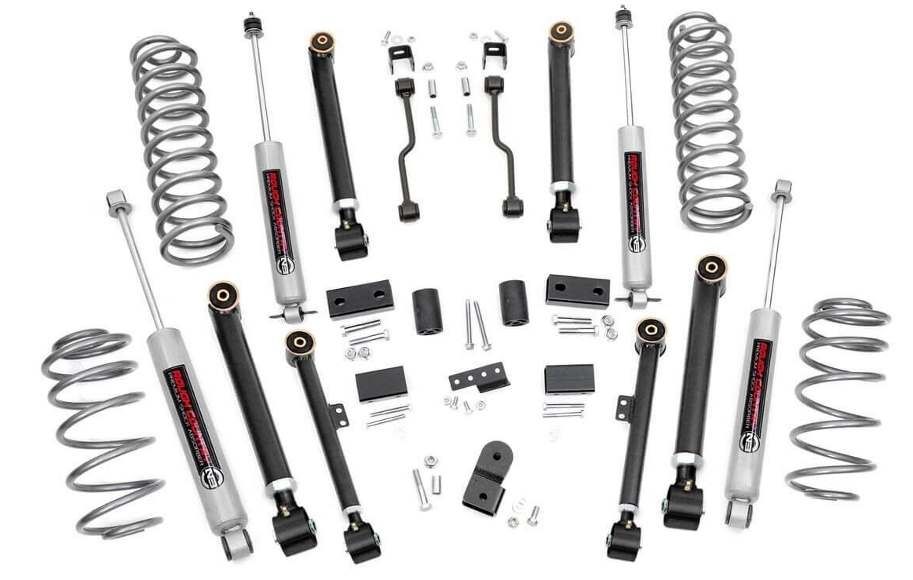 Rough Country 4" X-Series Lift Nitro Shocks 93-98 Grand Cherokee - Click Image to Close